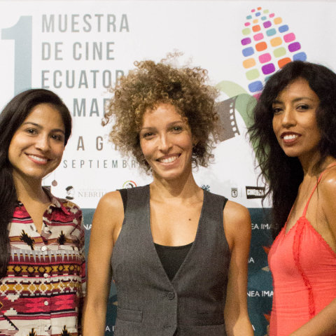 Actrices latinoamericanas Silvia Sanabria, Arlette Torres y Karina Moscol