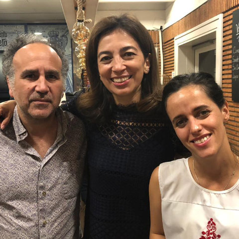 Javier Corcuera, María Cristina Carrillo y María Fernanda Restrepo
