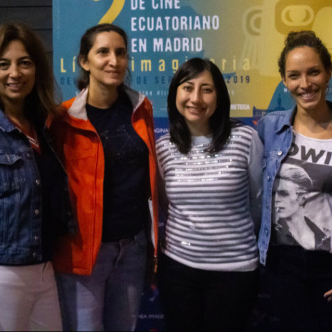 María Cristina Carrillo, Saudde Cevallos, Verónica Haro y Arlette Torres
