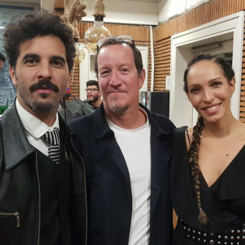 Actores Enzo Maquiavello, Andrés Crespo y Arlette Torres